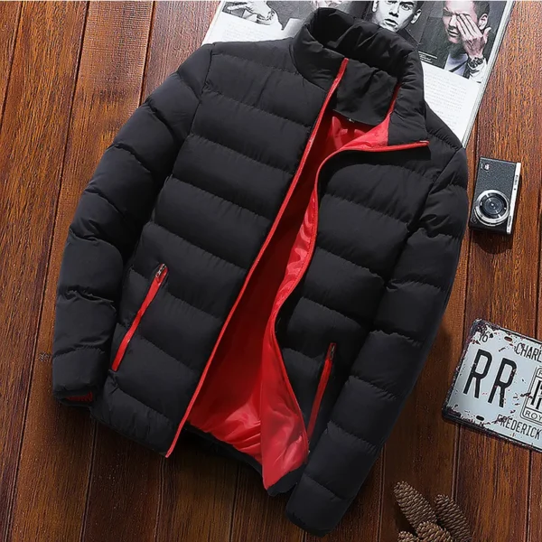 Autumn/Winter Men's Sports Cotton Coat New Warm Coat Thickened Stand Collar Cardigan Outdoor Padded Jacket Trend Men's clothing - Image 3