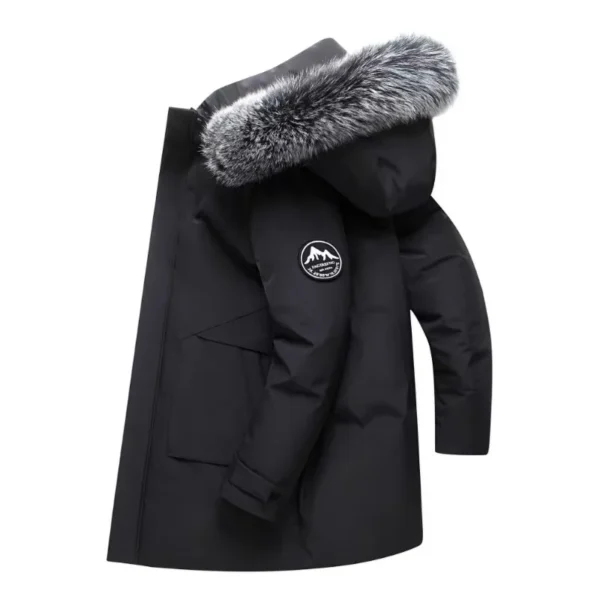 2027 XK Winter Jackets Hooded Casual Long Down Jackets Thicker Warm Parkas New Male Outwear Winter Coats Slim Jackets Size 4XL - Image 7