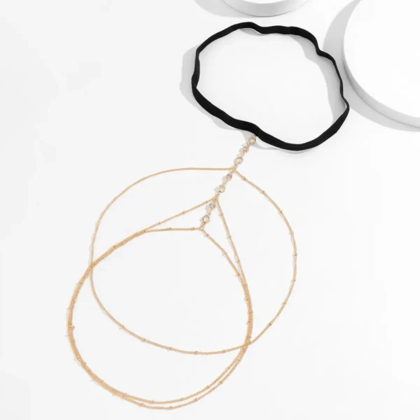 Boho Elastic Band Crystal Leg Thigh Chain for Women Summer Beach Sexy Tassel Multilayer Adjustable Body Jewelry Dress Decorate - Image 13