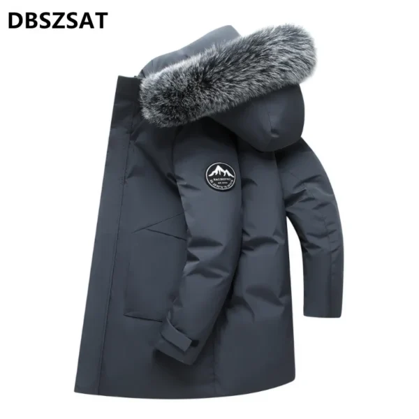 2027 XK Winter Jackets Hooded Casual Long Down Jackets Thicker Warm Parkas New Male Outwear Winter Coats Slim Jackets Size 4XL - Image 5